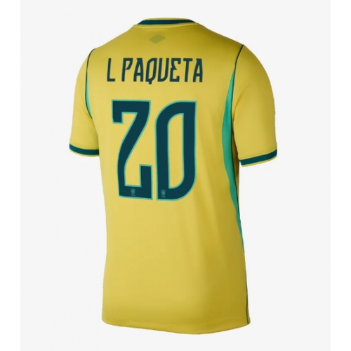 Billige Fotballdrakt Brasil Lucas Paqueta #20 Replika Hjemmedrakt VM 2026 Kortermet Billige Fotballdrakt Brasil Lucas Paqueta #20 Replika Hjemmedrakt VM 2026 Kortermet